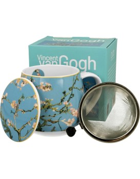 Porcelánový hrnek Van Gogh Almond Blossom se sítkem 430 ml vícebarevný
