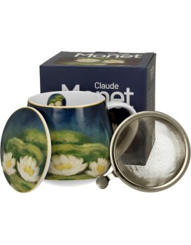Porcelánový hrnek Monet Nenufars 430 ml se stíkem vícebarevný