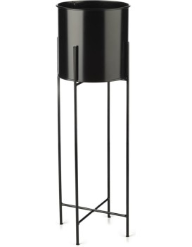 Květináč na stojanu HUGO 75 cm černý