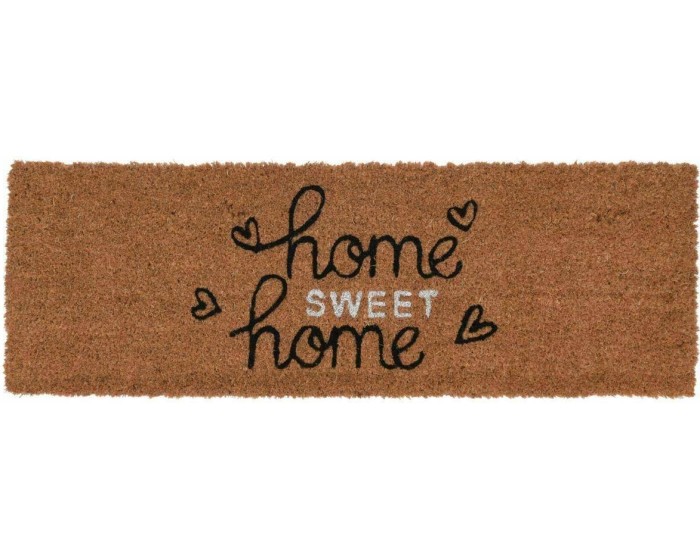Kokosová rohožka HOME SWEET 75x25 cm hnědá