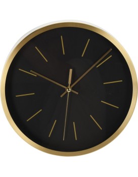 Nástěnné hodiny GOLACK 25 cm černé/zlaté