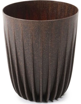 Květináč STRIPPED ECO VII 19 cm kávově hnědý