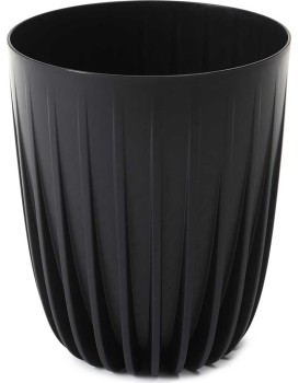 Květináč STRIPPED ECO VII 19 cm černý