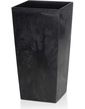 Květináč PORTO 46x25 cm černý beton 