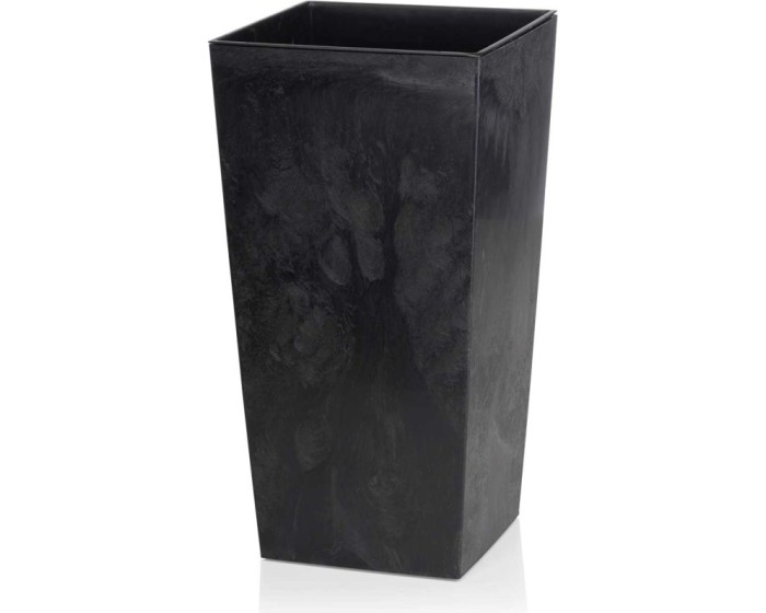 Květináč PORTO 46x25 cm černý beton 