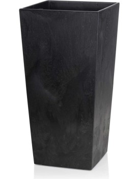 Květináč Porto 57x29 cm černý beton
