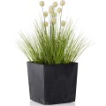 Květináč Flore 25x25 cm černý beton
