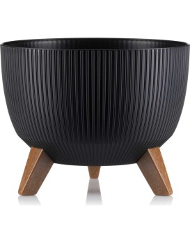 Květináč ROSA LINEA Eco 29,2x18,3 cm černý