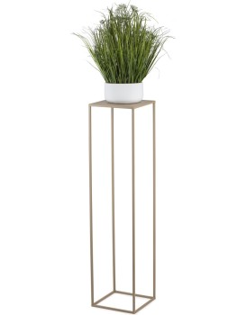 Kovový stojan na květiny BOOLO 100 cm béžový