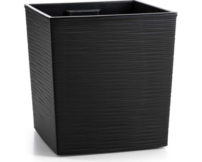 Květináč FLORE RIFLO 29,5x30,5 cm černý