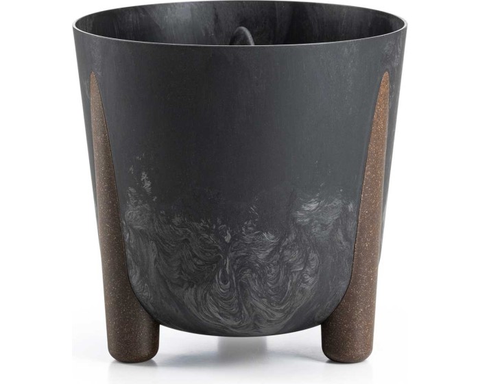 Květináč MOSS ECO 25,5x25,3 cm černý beton 
