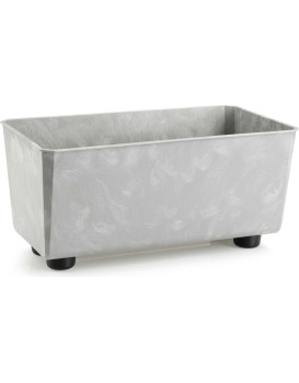 Truhlík s nožičkami Salvia 28,5x17 cm šedý beton