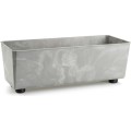 Truhlík s nožičkami Salvia 37,5x17 cm šedý beton
