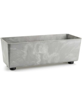 Truhlík s nožičkami Salvia 37,5x17 cm šedý beton