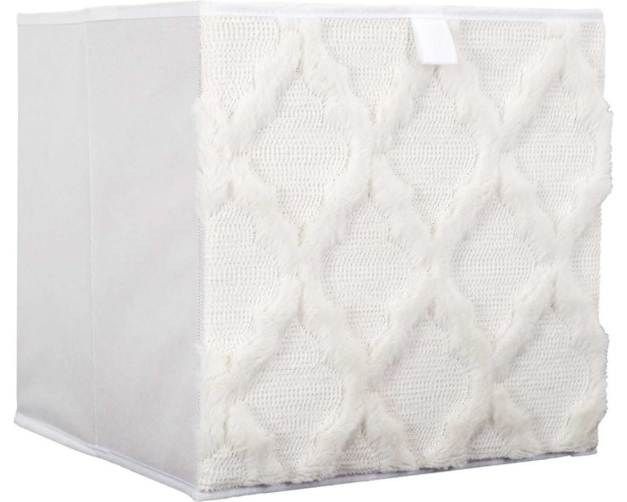 Úložný textilní box BOHO CUBE 30x30 cm bílý