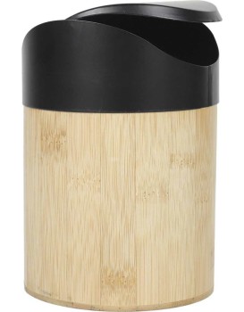 Odpadkový koš NOYA 1 L černý/bambus natural