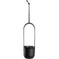 Závěsný květináč AERA HANG 17,9 cm černý