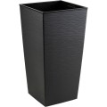 Plastový květináč Porto Riflo 75x39,6x39,6 cm černý