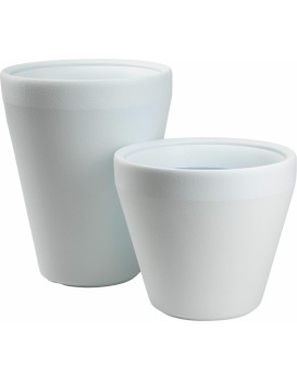 Sada 2 ks květináčů Purea 51,2x39,5/34,9x39,5 cm bílá