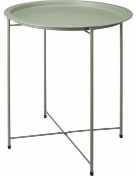 Kovový odkládací stolek Inko 50 cm zelený