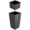 Plastový květináč Porto Riflo 75x39,6x39,6 cm černý