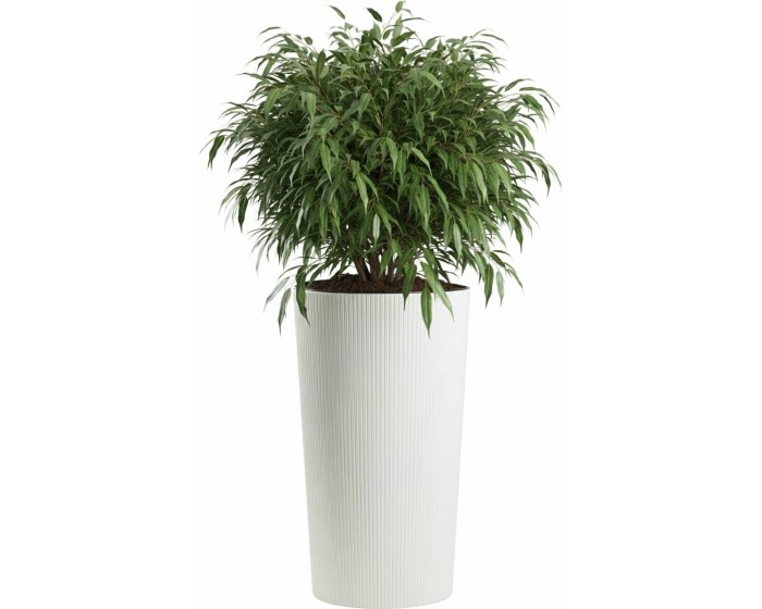 Plastový květináč URBANIKA ECO 75x40,9 cm bílý