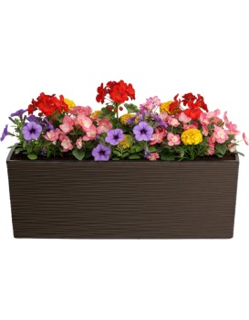 Plastový květináč Bouquet Riflo 56x19 cm mokka