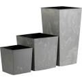 Květináč FLORE Beton 30,5x29,5x29,5 cm šedý