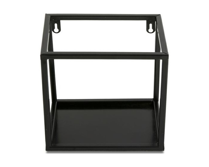 Závěsná police KVADRO 20 cm černá