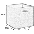Úložný box ORGANIC 31x31 cm černý