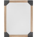 Koupelnové zrcadlo BASIC 34x44 cm hnědé 