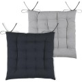 Oboustranný podsedák na židli Duo 40x40 cm antracitový/šedý