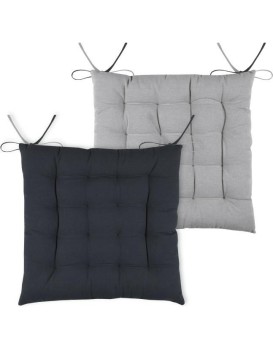Oboustranný podsedák na židli Duo 40x40 cm antracitový/šedý