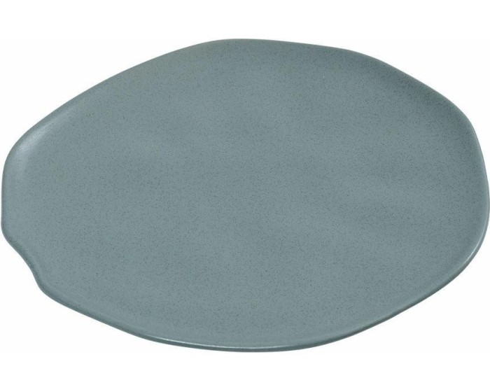 Mělký kameninový talíř Mare Teal 27 cm modrý