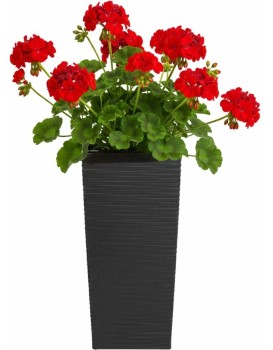 Plastový květináč Porto Riflo 36x19x19 cm černý