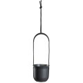 Závěsný květináč AERA HANG 17,9 cm antracitový