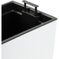 Plastový květináč Bouquet Riflo 56x19 cm bílý