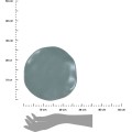 Mělký kameninový talíř Mare Teal 27 cm modrý