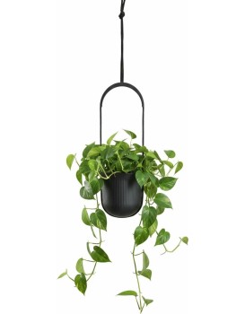 Závěsný květináč AERA HANG 17,9 cm antracitový