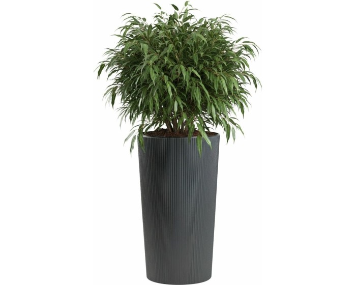 Plastový květináč URBANIKA ECO 75x40,9 cm antracitový