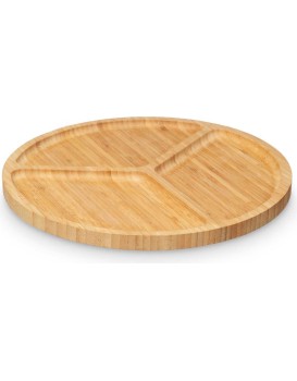 Servírovací talíř se 3 přihrádkami Kinvara 30 cm hnědý