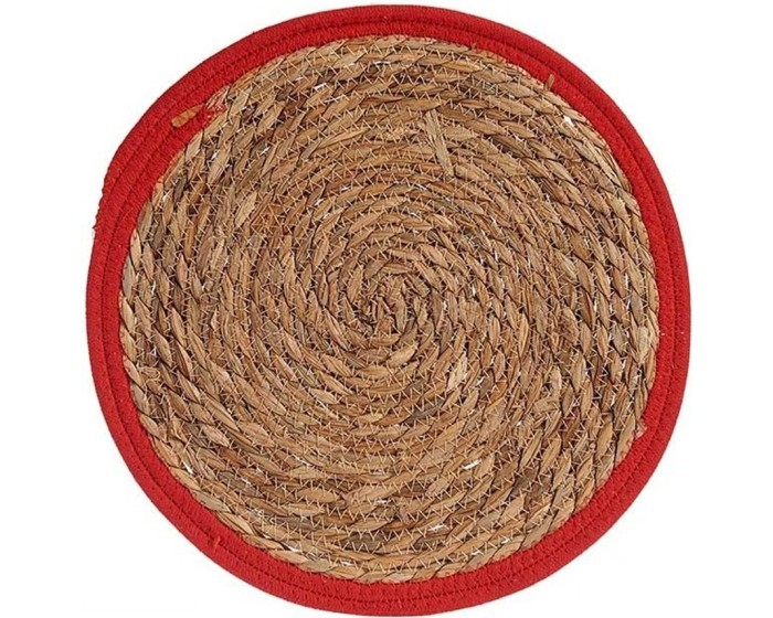 Podložka na stůl z mořské trávy BLUEBO 35 cm hnědá