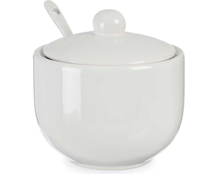 Porcelánová cukřenka Lily bílá