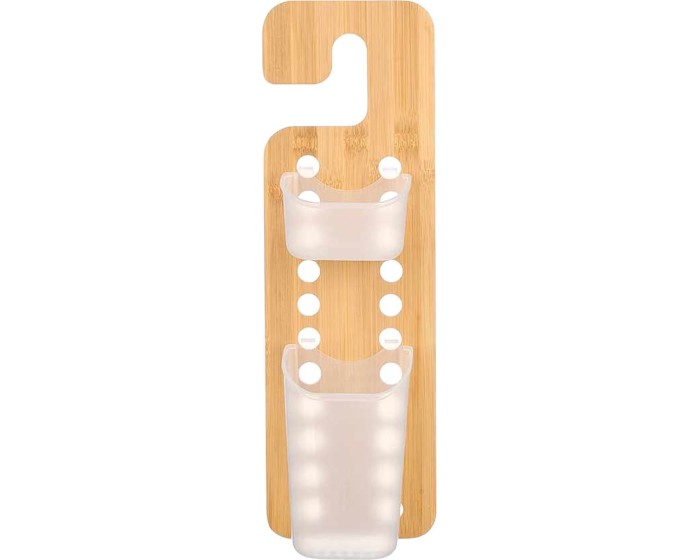 Závěsný bambusový organizér ORGO 44 cm hnědý 