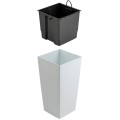 Plastový květináč Porto Riflo 57x29,5x29,5 cm bílý
