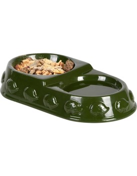 Dvojitá miska pro ježka SPIKYBOWL zelená