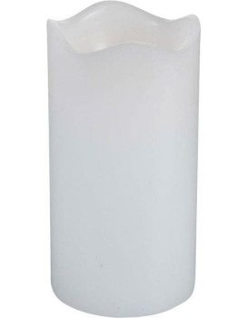 LED svíčka WREN s časovačem 13 cm bílá