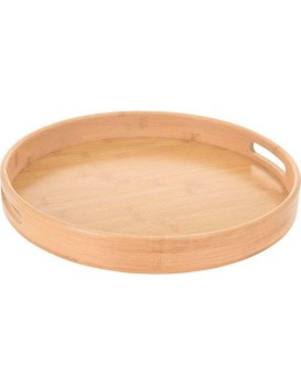 Kulatý bambusový podnos TAJ 40 cm natural