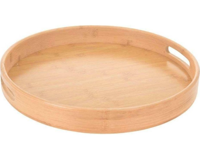 Kulatý bambusový podnos TAJ 40 cm natural