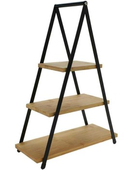 Třípatrový servírovací podnos Kikas 53 cm bambus